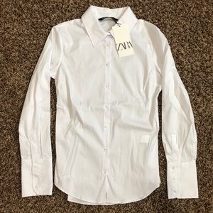 NWT Zara Button Down Long Sleeve